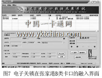 電子關鎖在張家港B類卡口的融入界面
